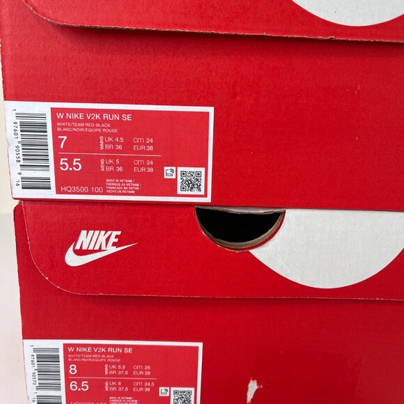 Nike V2K Run SE White Team Red Womens Sizes - Picture 7 of 7